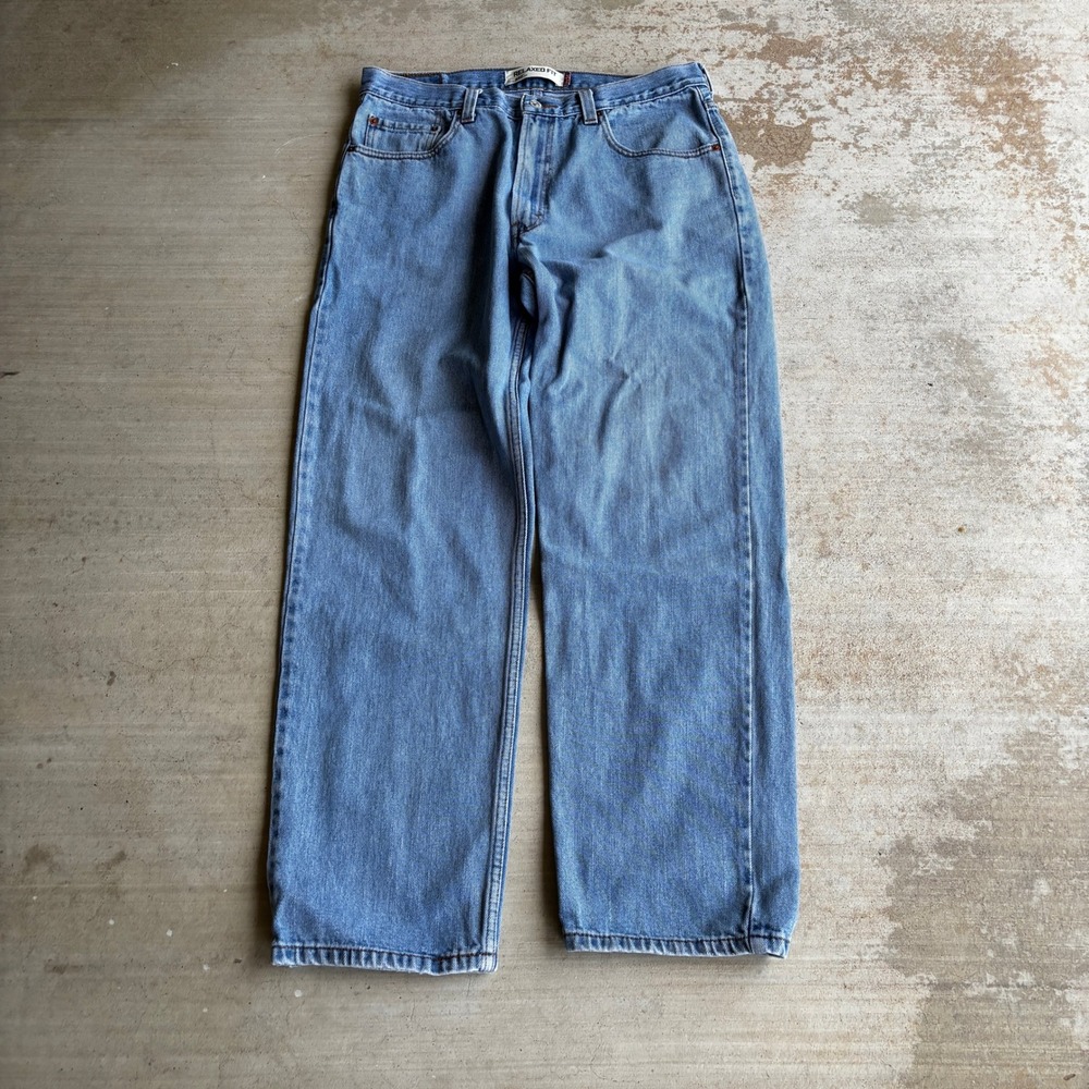 Y2K Levi 550 Relaxed Fit Jeans Mens 36x32 Blue Denim Medium Wash Tapered Leg